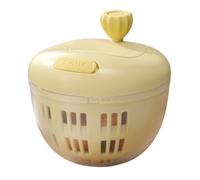 Mafagwre Mini Manual Salad Spinner Small, Small Salad Washer and Spinner, Vegetables Wash Bowl, Fruits & Herb Lettuce Dryer, Salads Maker, Easy to Clean, Household Fruit Drainer (A)