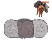 Mafagwre Quick Dry Towel for Dogs, Highly Absorbent Microfiber Washable Dog Shammy, Large 80x35cm Size Dog Bath Towel, Comfortable Hand Pockets Towels to Dry Soggy Large Pets & Small Puppy