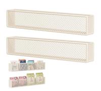 Mafagwre Wall Bookshelf For Kids Rooms, Set Of 2 Floating Shelves, Children's Bookshelf Storage Display Rack, Metal Book Shelves, Bookshelf Behind The Door, Metal Book Shelf Organizer For Kids (white)