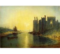 MAFANG 5D Diamond Painting Kit The Famous Oil Painting Caernarfon Castle 5D Diamond Painting Kits for Adults,Colourful Rhinestone Arts Kits for Beginners,Home Decor Gifts 30x40cm