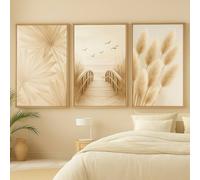 Mafett Whispered Calm A Tranquil 3 Wall Art Prints Unframed in Beige | Size: A2 Mafett Beige A2