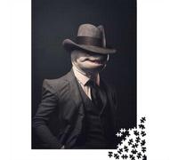 Mafia Loan Shark 1000-Piece Puzzle for Adults, 52x38cm/1000pcs, to Complete Gradually over A Weekend; White Card Pieces for A Neat Table