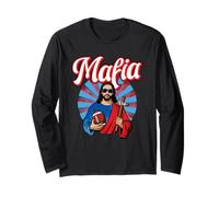 Mafia - red White Blue Party Fan Jesus Funny Pun Let's go Long Sleeve T-Shirt