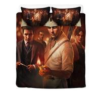 Mafia The Old Country Fan Item Bed Linen Set, Enzo Spielfans Duvet Cover 135 x 200 cm, Pillowcase 80 x 80 cm, with Zip Children's Bed Linen