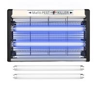Mafiti Fly Zapper,Fly Killer Indoor with UV light Attracting Flies 20W for Kitchen,Home,Indoor Garden Yard Commercial or Domestic Usage-Black (Extra 2 UV Bulbs)
