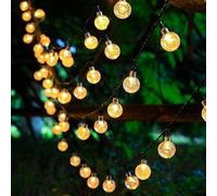 mafiti Solar Lights Outdoor Garden, 40ft 66 LEDs Solar Garden Light with 8 Modes Crystal Big Balls Solar Powered Waterproof for Camping Tree Patio Yard Wedding Party Decoration