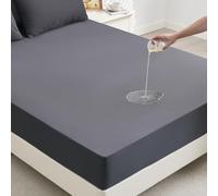 mafudoxi Mattress Protector 160 x 200 cm Waterproof, Fitted Sheet, Mattress Protector Breathable, Mattress Topper for Mattresses up to 30 cm, Incontinence Pad Washable, Moisture Protection, Bed Sheet