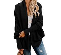 Mafulus Womens Knitwear Cardigan Sweaters Oversized Open Front Batwing Chunky Knit Outwear - Large