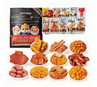 MAFUSE Chinese Style Spicy Braised Snacks Meat VegetableAssortment Party Box Ready To Eat,High Protein Treats Perfect for The Office,Late Night Snacking,Parties,Beer Pairings,and Trave 30Packs 8gEach
