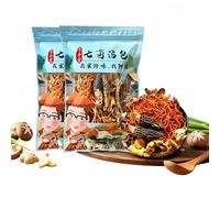 MAFUSE Seven-Color Mushroom, Cordyceps Flower, and Morel Mushroom Soup and Stewing Ingredient Pack - Thick-capped Chinese Mushrooms. Suitable for delicious soups and festive dishes (2 packs*100g).