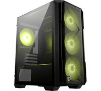 MAG FORGE M120R AIRFLOW - Mini Tower PC Case - High Airflow, Micro-ATX Capacity, 240 mm Radiator Support, Four Pre-installed ARGB Fans, Tempered Glass Side Panel - Black