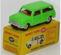 MAG LE051 Morris Mini-Traveller fluorescent (197) Atlas reproduced 'Dinky' Diecast Model Replica