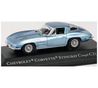 MAG PPG2 1:43 Corvette Sting Ray Coupe C2 in Blue - American Car Collection Diecast Model Replica