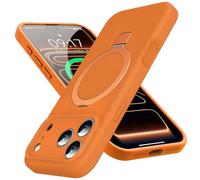 Mag-Ring Designed for iPhone 17 Pro Max Case, Liquid Silicone [Moisturizing Factor] Extreme Soft Slim Phone Case with Stand [Compatible with Mag Safe]for 17 Pro Max 6.9 inch Men Women,