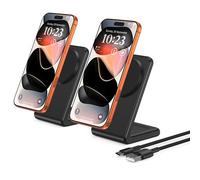 Mag.Safe Charger - iPhone Charger Stand, Fast Magnetic Wireless Charger for iPhone 17/16/15/14/13/12 Series - Black (2pack)