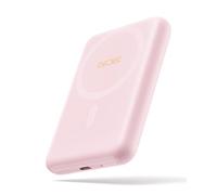Mag-safe Portable Charger, Ultra-Slim 10,000mAh Magnetic Wireless Power bank, PD 20W Fast Charging Portable Charger, Magsafe-Compatible Battery Pack for iPhone Series, and More (Pink)