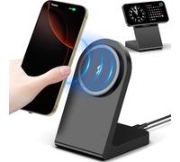 mag Safe Wireless Charger, Magnetic Wireless Charging Station, Mag-Safe Fast Charging Stand Compatible with iPhone 15 14 13 12 Series, AirPods Pro 2, AirPods 3