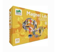 Mag Shapes UV Printing Adventure Magnetic Car Track Set 101 Pieces STEM Toy for Kids 3+ Magnetic Tiles Race Track with Cars Educational Construction Toy Gift for Boys and Girls Early Learning