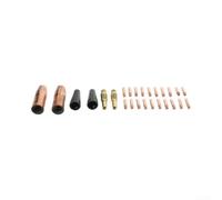 MAG Welding for Torch Accessories Kit 26 Pieces 0.8mm Copper Tips Flux Core Nozzle Diffuser for Lincoln for Magnum 100L Gasless Welding Consumables Maintenance Kit Standard