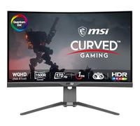 MAG275CQRF QD, 27" Gaming Monitor, 2560 x 1440 (QHD) Rapid VA with Quantum Dot, 1 ms, 170Hz, FreeSync Premium, HDR Ready, 1000R, HDMI, DisplayPort, Tilt and Height Adjustable.,Black