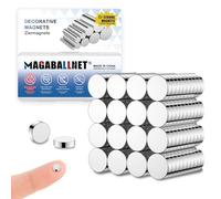 MAGABALLNET 50 Pack 5×2mm Strong Mini Magnets, Neodymium Magnets, Magnet for Fridge, Notice Boards, Cupboard, Crafts, Whiteboard, Door