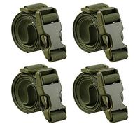 MAGARROW 40" 60" Strap Buckle Packing Straps Adjustable 1-Inch Belt, Army Green (4-Pack), 1" Wide - 40" Long