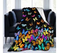 Magazasi Butterfly Blanket Beautiful Butterflies Gifts Throw Blanket Ultra Soft Blankets Lightweight Cozy for Women Girls Kids Adults 50"X40"INCH