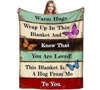 Magazasi Get Well Gifts for Women Blanket After Surgery Warm Hugs Inspirational Religious Words Blankets Thinking of You Gift for Women Men 60"X50"INCH