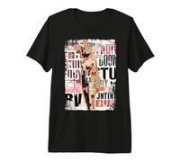Magazine Cover Vintage Girl Bunny Collage Sexy Model Pin-Up Premium T-Shirt