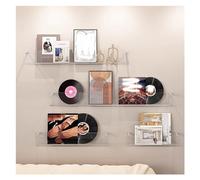 Magazine Holder Rack,Wall-Mounted Magazine Rack Set - 3 Pack Clear Acrylic Display Holder for Living Room, Bathroom, Bedroom, Perfect for Children's Books, Comics & Records - 60cm/23.6in