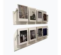 Magazine holder wall mount acrylic shelf, 2-Tiered Magazine Rack Wall Mounted, Modern Clear Acrylic Newspaper Display(100cm(39.3in))