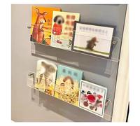 Magazine holder wall mount acrylic shelf, Acrylic Brochure Holder,Clear Wall Mounted Bookshelf Magazine Rack Literature Storage(35cm/12in)