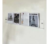 Magazine holder wall mount acrylic shelf, Multi-colored Acrylic Wall Mounted Clear Magazine Holder Bookshelf,Literature Display Stand(60cm(23 5/8"))
