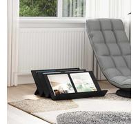 vidaXL Magazine Rack Black Oak 65 x 53 x 28.5 cm Engineered Wood