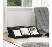vidaXL Magazine Rack Black Oak 90 x 53 x 28.5 cm Engineered Wood