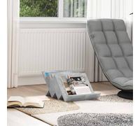 Magazine Rack Concrete Grey 53x40x28.5cm Engineered Wood 3-Shelf Indoor Storage