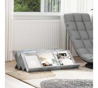 Magazine Rack Concrete Grey Engineered Wood 90x53x28.5cm 3-Shelf Storage Console