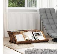 Magazine Rack Old Wood 90x53x28.5cm Engineered Wood 3-Shelf Rectangular Durable