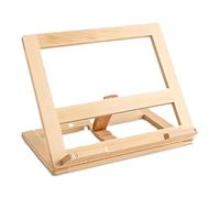 Magazine Rack, Robust Wood, Kitchen Recipe Book Holder Wooden Folding Reading Rest | Adjustable Height Stand for Newspapers Newsletters Crosswords Kitchen Home Office, Book iPad Tablet