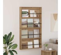 Magazine Rack Wall-Mounted Artisan Oak 80x12x70cm Engineered Wood Adjustable Pro