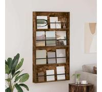 Magazine Rack Wall-mounted Modern Smoked Oak 80x12x70cm Engineered Wood 1 Shelf