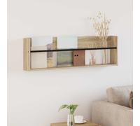 vidaXL Magazine Rack Sonoma Oak 100 x 12 x 30 cm Engineered Wood