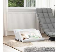 Magazine Rack White 65x53x28.5 cm Engineered Wood 3-Shelf Rectangular HomeOffice