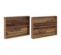 vidaXL Magazine Rack 2 pcs Sonoma Oak 100 x 12 x 70 cm Engineered Wood