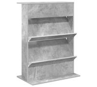 Magazine Rack Grey Sonoma 70x41x96cm Engineered Wood 4 Shelves Modern Easy-Clean