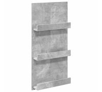 vidaXL Magazine Rack Black Oak 51 x 11 x 102 cm Engineered Wood
