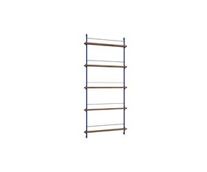 Magazine Shelving Bookcase High Smoked Oak/Deep Blue