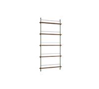 Magazine Shelving Bookcase High Smoked Oak/Pine Green