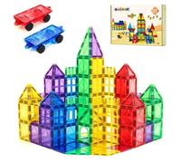 Magblock 120 Stück Magnetische Bausteine, Magnet Spielzeug Magnetspiele Kinderspielzeug Kinder für 3-8 Jungen und Mädchen