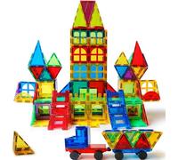 Magblock 120 Stück Magnetische Bausteine, Magnet Spielzeug Magnetspiele Kinderspielzeug Kinder für 3-8 Jungen und Mädchen
